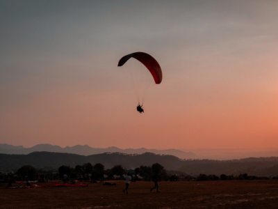 Paragliding Over the Valleys